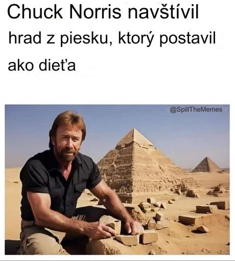 Chuck Norris znovu navštívil pieskovisko
